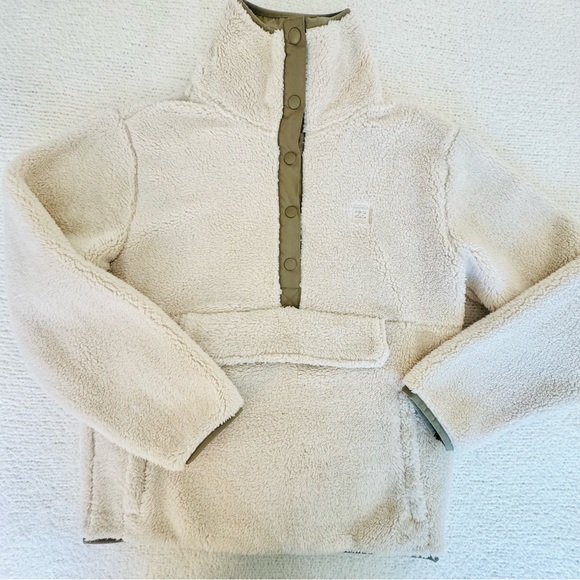 Billabong A/DIV Switchback Sherpa Fleece Sweatshirt M - Picture 4 of 16